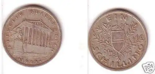 1 Schilling Silber Münze Österreich 1925