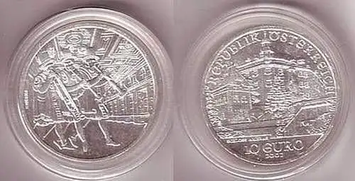 10 Euro Silber Münze Österreich Schloß Ambrass 2002