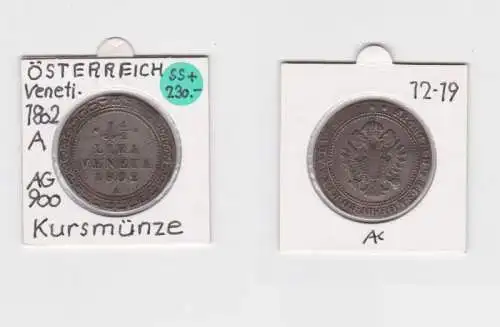 1 1/2 Lira Silber Münze Österreich Venetien 1802 (145059)