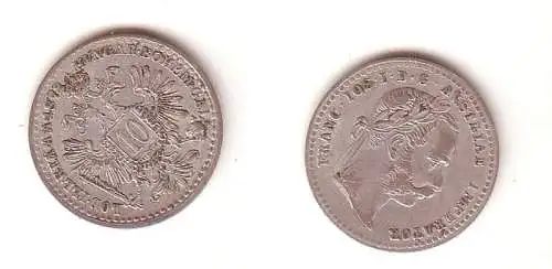 10 Kreuzer Silber Münze Österreich 1872