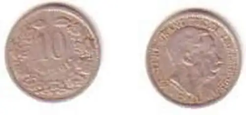 10 Centimes Nickel Münze Luxemburg 1901