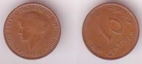 10 Centimes Kupfer Münze Luxemburg 1930