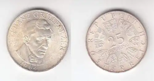 25 Schilling Silber Münze Österreich Franz Grillparzer 1964 (113445)