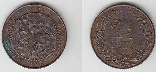 2 1/2 Cent Kupfer Münze Niederlande 1906