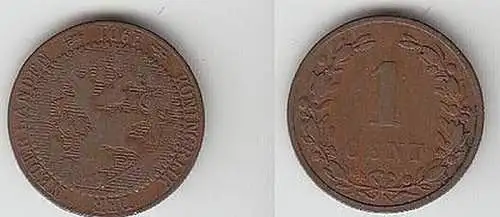 1 Cent Kupfer Münze Niederlande 1901