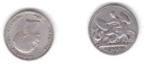 1 Drachme Silber Münze Griechenland 1910 (108238)