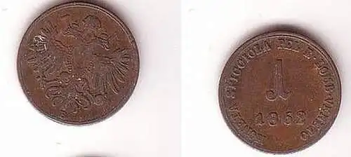 1 Centesimi Kupfer Münze Italien Regno Lombardo Veneto