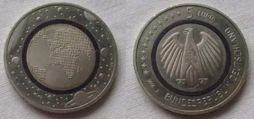 5 Euro Sammlermünze Deutschland 2016 Prägeort J Blauer Planet Erde (109030)