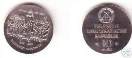 DDR Gedenk Münze 10 Mark Richard Wagner 1983 Stempelglanz