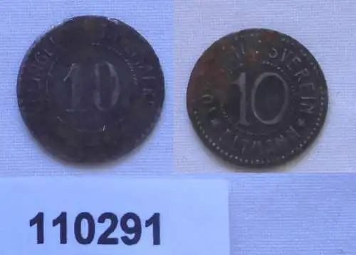 10 Pfennig Eisen Not Münze ohne Jahr Vorschussverein Eltmann (110291)