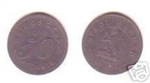 Münze Notgeld 50 Pfennig Stadt Barmen 1917