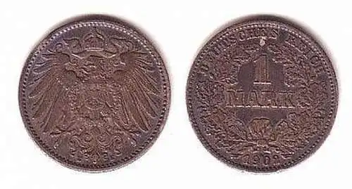 1 Mark Silber Münze Kaiserreich 1902 E