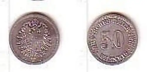 50 Pfennig Silber Münze Kaiserreich 1876 A