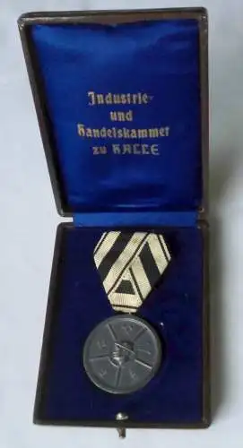 Medaille Handelskammer Halle a.S. für treue in der Arbeit im Etui (113854)