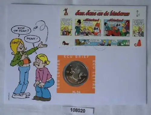 schöner Numisbrief ECU Niederlande 1998 Ulla Ulla und die Kinder in TOP Nr.34