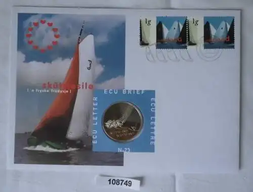 schöner Numisbrief ECU Niederlande 1997 Holland Promotion in TOP Nr.23