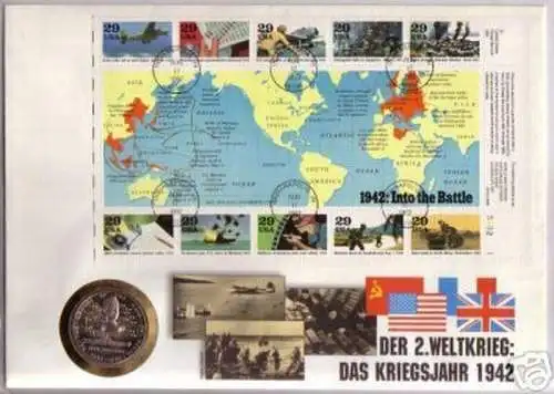 schöner Numisbrief 2.Weltkrieg Fliegerangriff auf Tokio