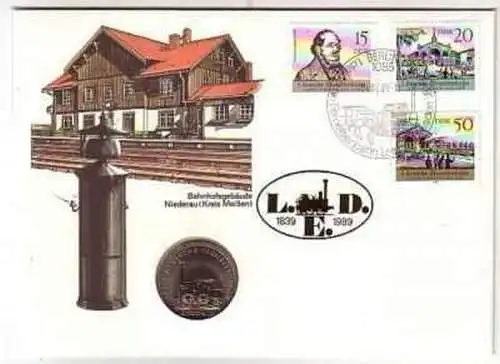 DDR Numisbrief 5 Mark Ferneisenbahn Saxonia 1989