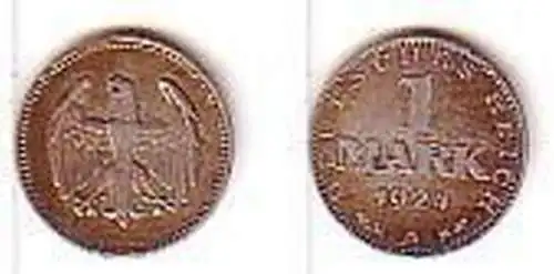 1 Mark Silber Münze Weimarer Republik 1924 A