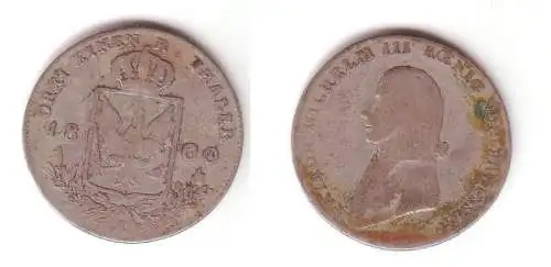 1/3 Reichstaler Silber Münze Preussen Friedrich Wilhelm III 1800 A