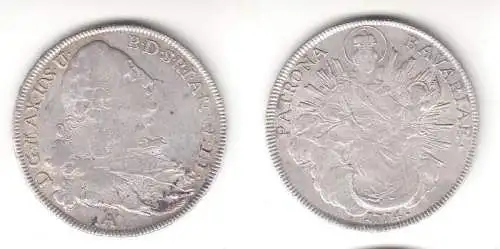 1 Taler Silber Münze Bayern Maximilian III. Joseph 1774 A Madonnentaler