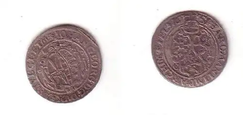 1/24 Taler Silber Münze Sachsen 1651 ss