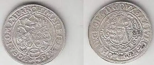 1/24 Taler Silber Münze Kurfürstentum Sachsen 1630