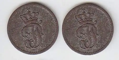 3 Pfennige Silber Münze Mecklenburg Schwerin 1842