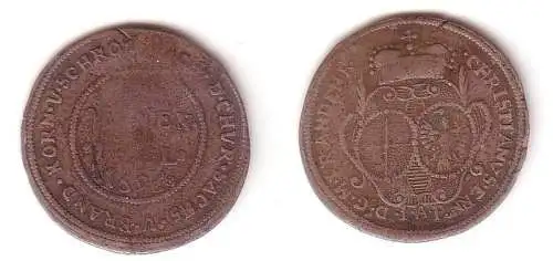 1/12 Taler Silber Münze Brandenburg Bayreuth 1696