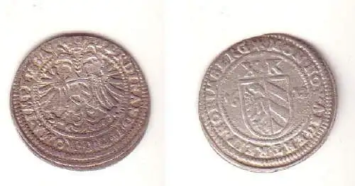 3 Kreuzer Silber Münze Nürnberg 1622 f. ss