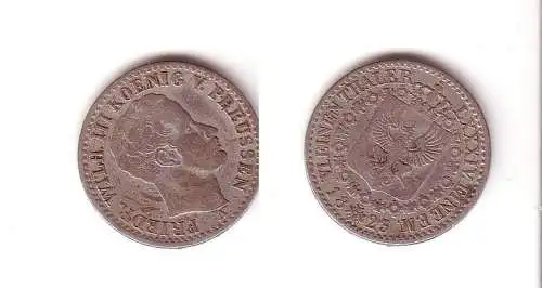 1/6 Taler Silber Münze Preussen 1823 A f. ss