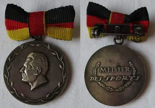 DDR Medaille Meister des Sports 900er Silber im Etui Bartel 72 b (142918)