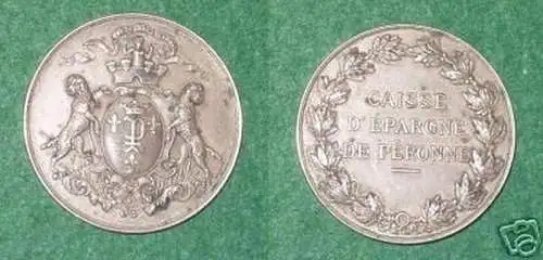 schöne Silber Medaille Frankreich um 1900