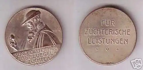 seltene Medaille Bund deutscher Geflügel Züchter 1914 (116347)