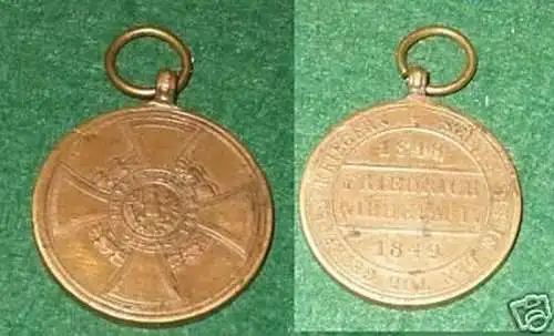 Medaille Hohenzollern "Vom Fels zum Meer" 1848-1849