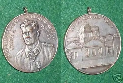 seltene versilberte Schützen Medaille Glauchau 1928