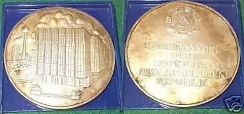 silberne oder versilberte Medaille Volkskammer der DDR