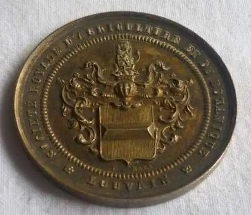 Silber Medaille Landwirtschaft Louvain um 1900