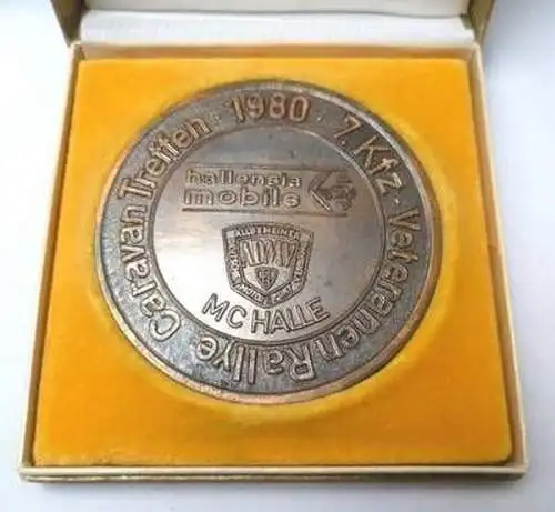 DDR Medaille ADMV 7. KFZ Veteranen Rallye Hallensia 1980