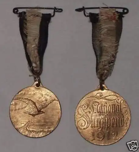 alte Medaille National Flugspende 1912