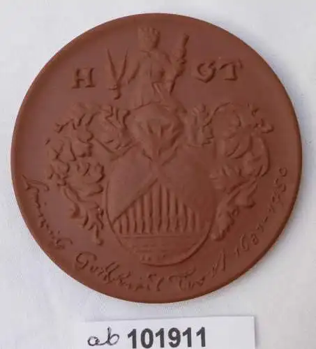 DDR Medaille aus Meissner Porzellan 250 Jahre Trost Orgel 1989