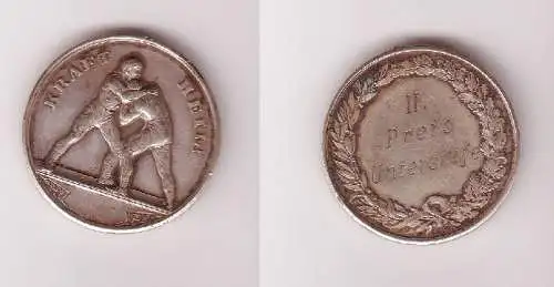 alte Silber bzw. versilberte Medaille "Kraft Heil!" um 1910