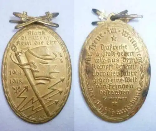 Medaille Kyffhäuserbund Treue im Weltkrieg 1914/1918