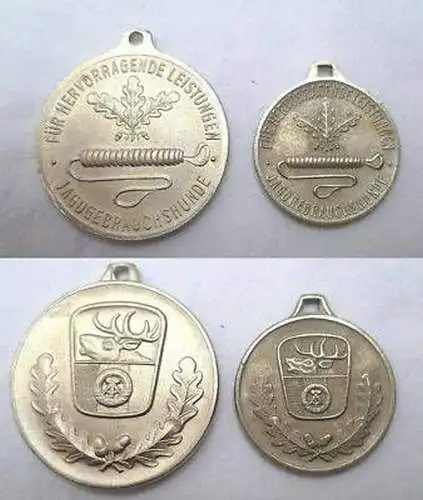 2 x DDR Medaille Jagdgebrauchshunde