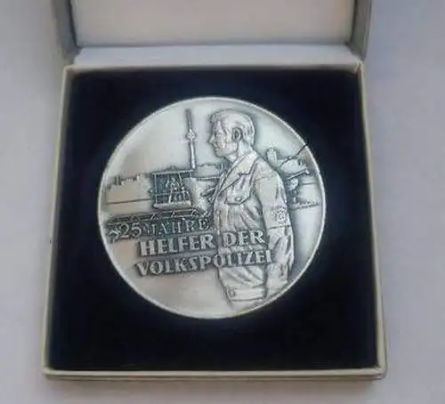 DDR Medaille 25 Jahre Helfer der Volkspolizei im Etui