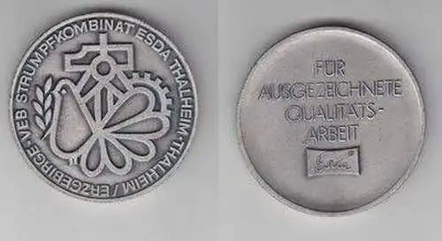 DDR Medaille VEB Strumpfkombinat ESDA Thalheim um 1970