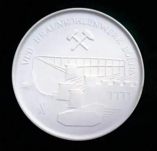 DDR Medaille VEB Braunkohlenwerk Borna im Original Etui