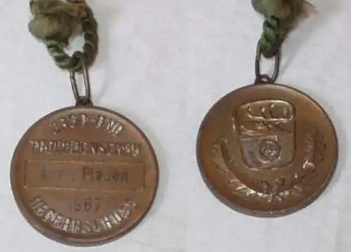 DDR Medaille für Hegeabschuss Kreis Plauen 1967