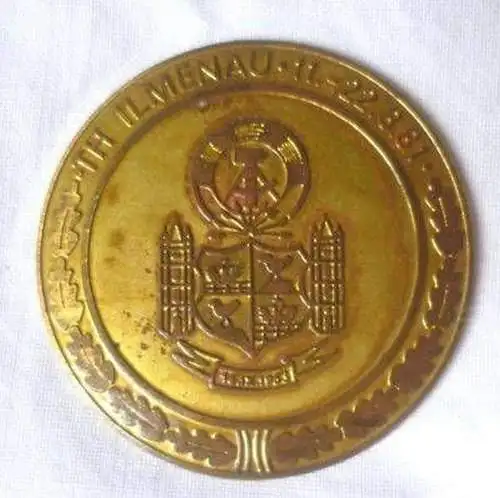 DDR Medaille Ilmenau Schachmeisterschaften 1981 im Etui