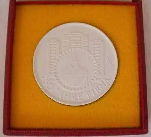 Meißner Porzellan Medaille 750 Jahre Pirna 1233-1983